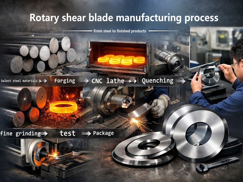 回転式せん断刃の製造工程：原料鋼から完成品まで
