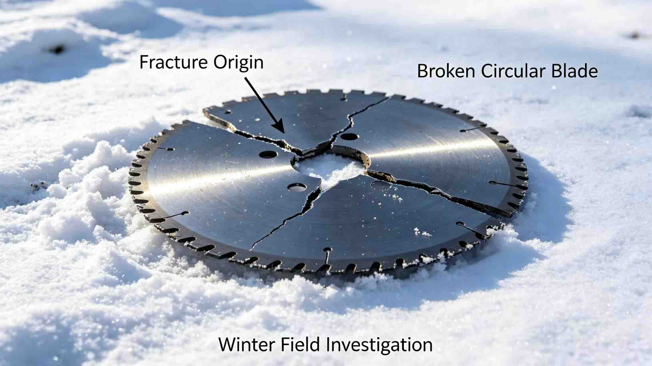 Winter fracture scene Winter fracture scene