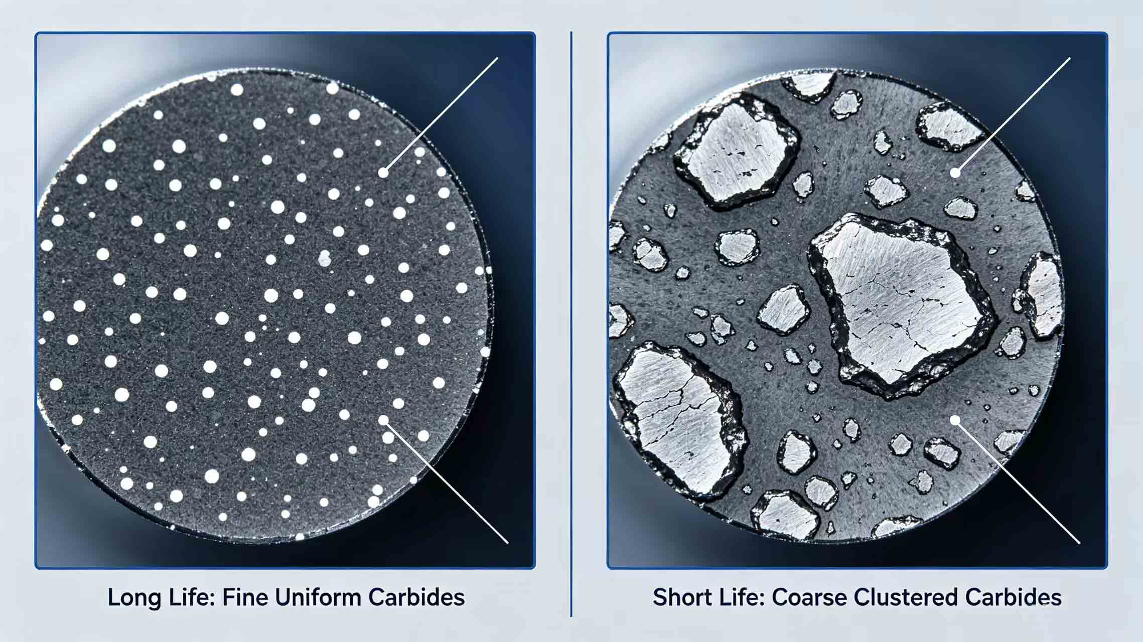 Metallographic comparison image