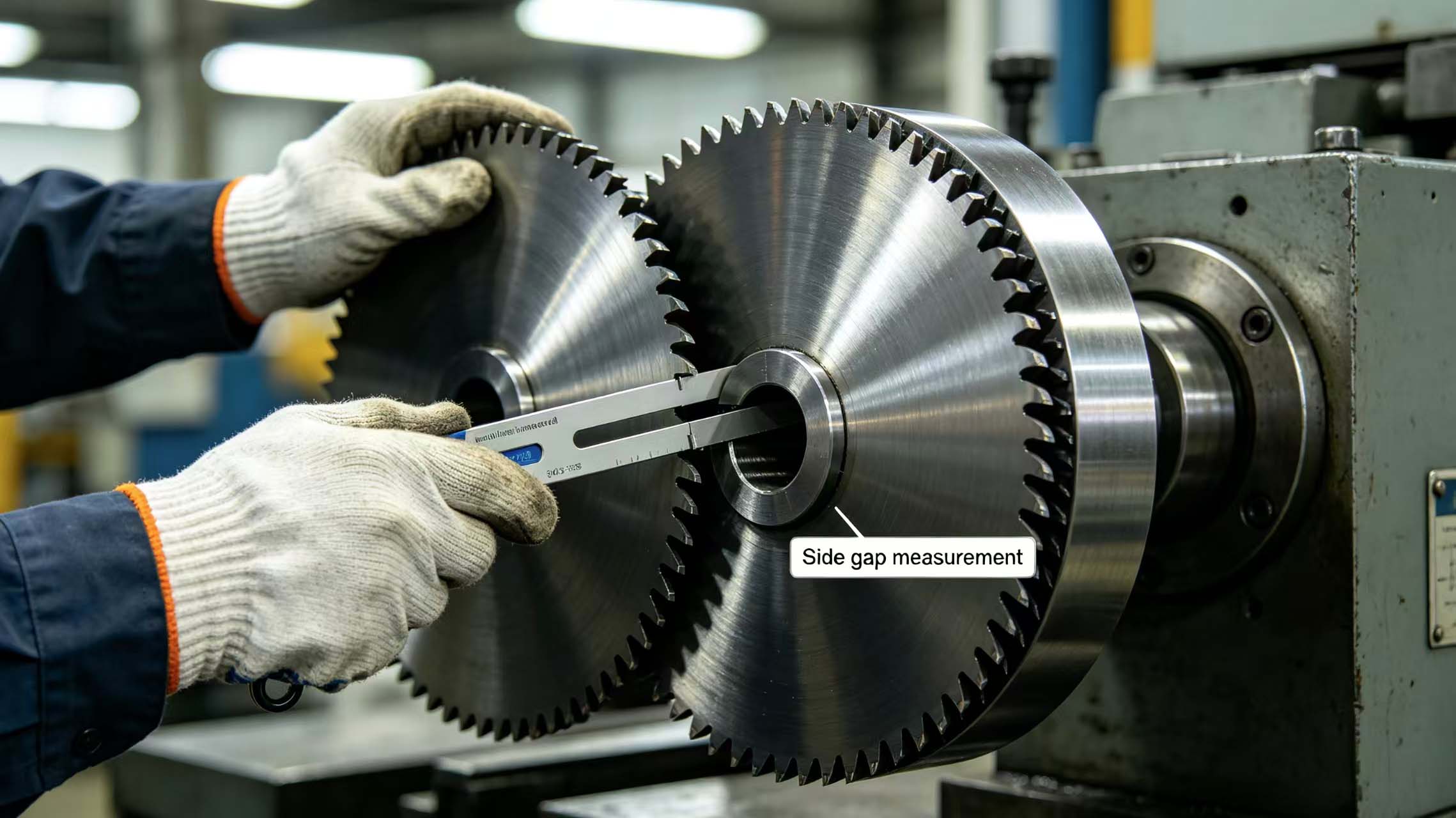 Feeler gauge measurement image Feeler gauge measurement image