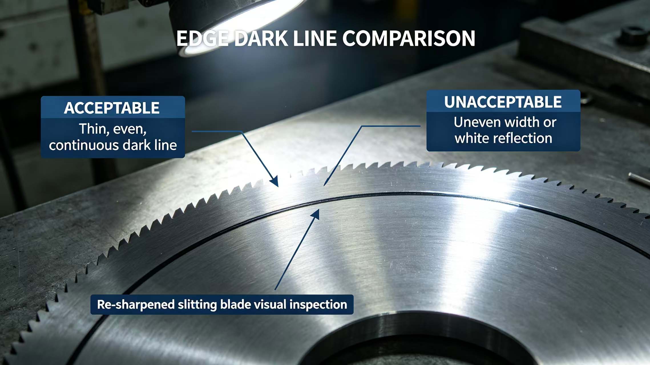 Edge dark line comparison image Edge dark line comparison image